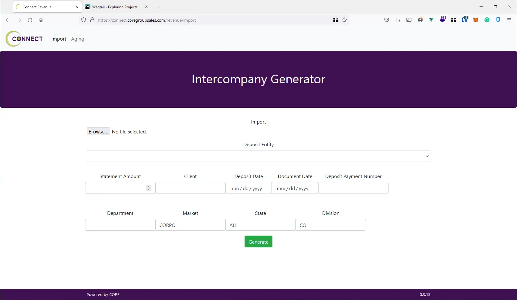 Main page